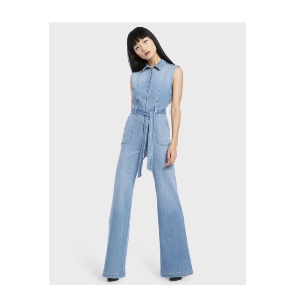 New with tags Alice and Olivia denim jumpsuit